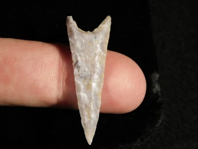 Artefato antigo CONCAVO forma base ponta de flecha ou sílex Níger 7,67 - Imagem 1 de 4