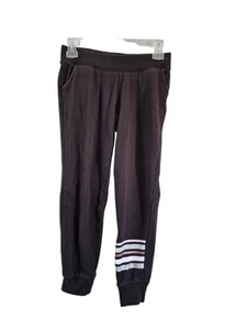 Athletic Works Sz L (10-12)Women's Exercise Pants, Black, Elastic Ribbed Waist - Picture 1 of 8