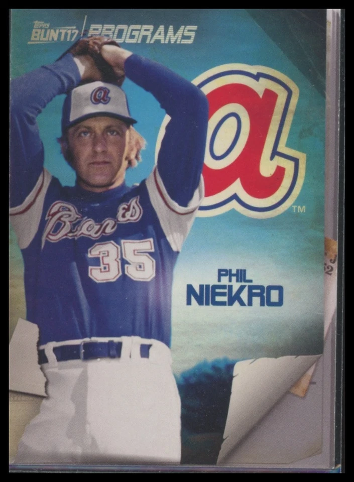 2017 Topps Bunt #PR-PN Phil Niekro Programs - Image 1 of 1