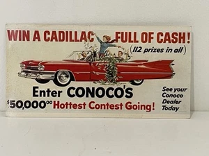 CONOCO Hottest Contest Going Postcard Dealer Auto Parts Store Promo Card 1959 - Picture 1 of 4