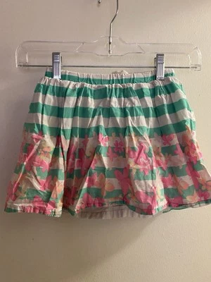 Sonoma Girl’s Skirt Skort Size 6  Butterflies Pink Green White Waist 20” 22” - Image 1 of 4
