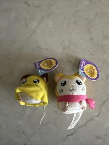 Hamtaro Hamster Pashmina & Penelope Schinken Plüsch 3,5 Zoll Stofftier Hasbro Neu mit Etikett - Bild 1 von 21