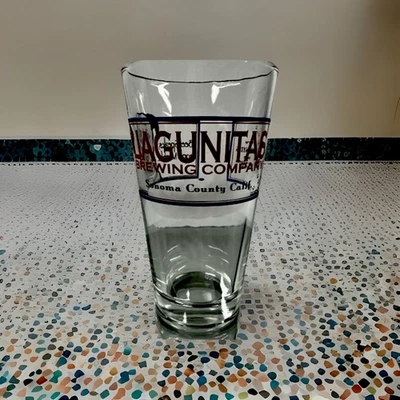 Vaso de cerveza publicitario Lagunitas Brewing Company Sonoma County Cal 5 3/4 x 3 3/8 Foto 1 de 3