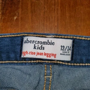 Abercrombie Kids Girls Size 13/14 Skinny Denim Blue Jeans Youth - Picture 1 of 6