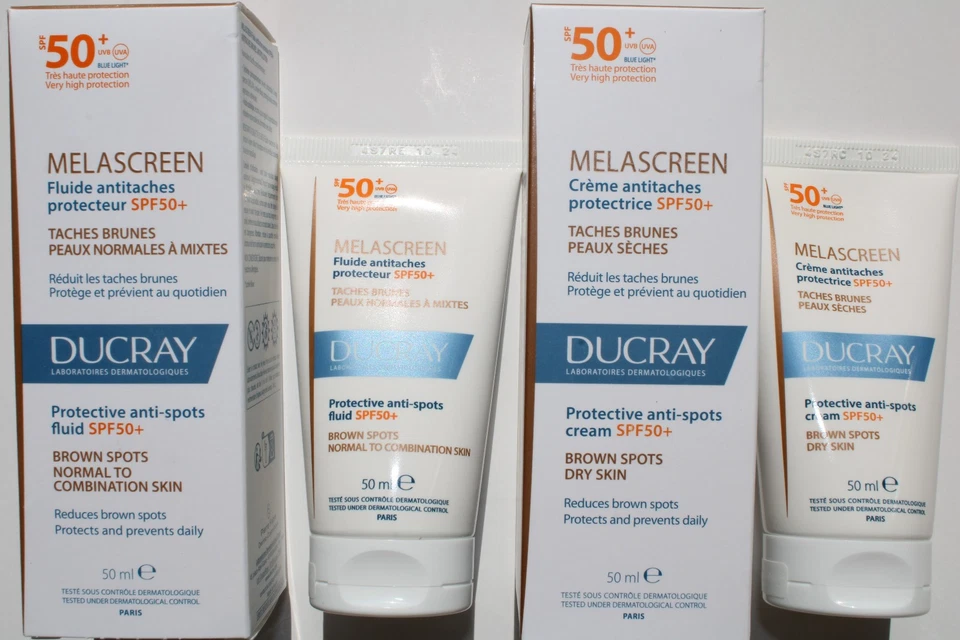 Ducray Melascreen Protective Anti-Spots Fluid,Cream SPF50+ 50ml Brown Spots - Image 1 of 1