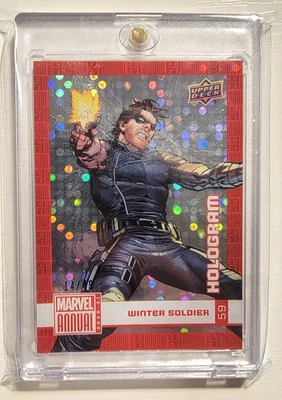2020-21 Marvel Annual Hologram #59 Winter Soldier 14  /49 - Image 1 of 4