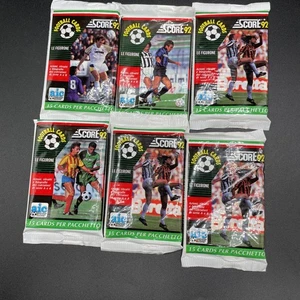 1992 Score Le Figurone Soccer Cards Serie A & B Sealed Packs Lot (6) Italian - Bild 1 von 7