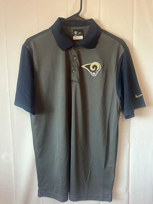 Nike On Field Apparel Dri-Fit Polo ~ LOS ANGELES RAMS ~ Mediano M ~ Nuevo con etiquetas Precio de venta sugerido por el fabricante $70! Foto 1 de 4