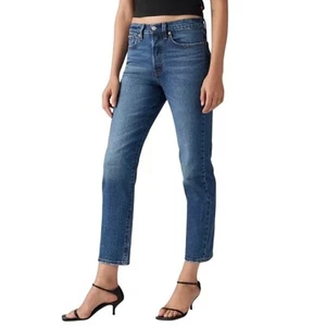 Levi's Wedgie Straight Fit Jeans Dark Wash Damen 32 - Bild 1 von 9