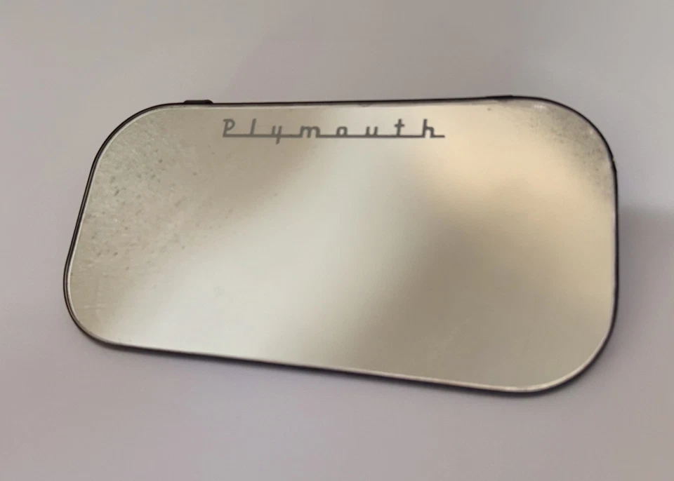 ESPEJO TOCADOR ANTIGUO MOPAR PLYMOUTH PARA VISERA "ORIGINAL" 426 HEMI Foto 1 de 3