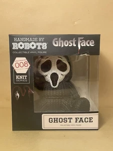 Handmade By Robots #008 Knit Series Ghost Face Sammlerstück Vinyl Figur - Bild 1 von 6
