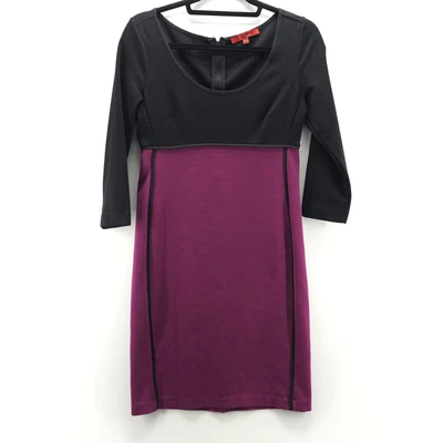 Vestido Narciso Rodriguez para mujer pequeño negro morera bloques de color funda manga 3/4 Foto 1 de 4