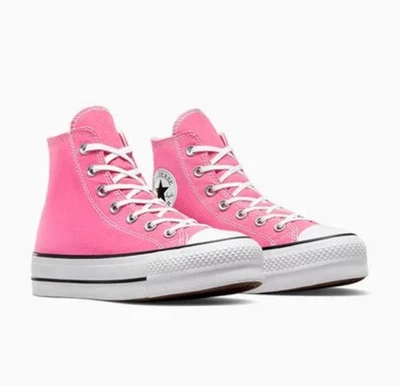Size 8 - Converse Chuck Taylor All Star Lift Platform High Top Cerise Pink  - Image 1 of 4