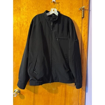 Perry Ellis Portfolio Mens Black Full Zip Lightweight Jacket L - Image 1 of 4