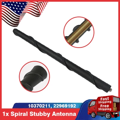 Short Black Rubber Spiral Antenna Mast Radio AM/FM for Dodge Dart 2013-2016 Foto 1 de 4