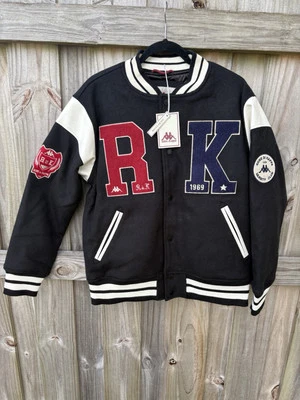 NWT ROBE DI KAPPA GIOVANI SOLO MENS VARSITY BLACK WHITE JACKET SIZE MEDIUM - Image 1 of 4