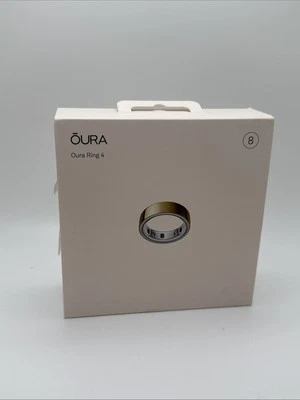 NEW (OPEN BOX) Oura ring gen 4 -size 8 - Gold - Image 1 of 4
