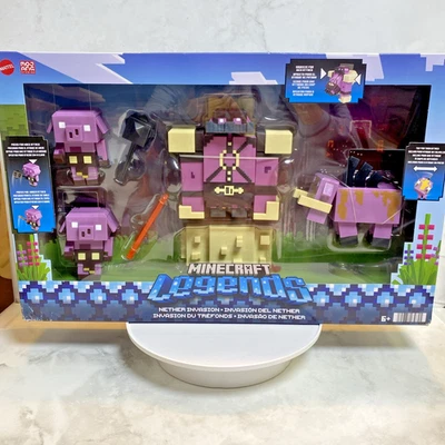 NEW Mattel Minecraft Legends Nether Invasion Action Figures LR8 - Image 1 of 4