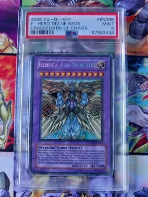 PSA 9 Yu-Gi-Oh Elemental Hero Divine Neos CSOC-EN098 Secret Rare - Image 1 of 3