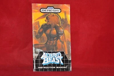 Manual Only. Altered Beast (Sega Genesis, 1989) Authentic Instruction - Image 1 of 2