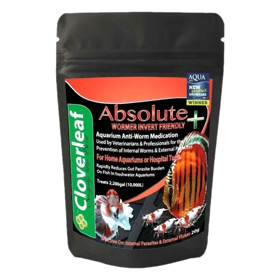 Cloverleaf Absolute Wormer Plus Invert Shrimp Fish Friendly levamisole Treatment