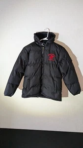 Beverly Hills Polo Youth Club Black Puffer Jacket Size S 8/10 - Picture 1 of 22