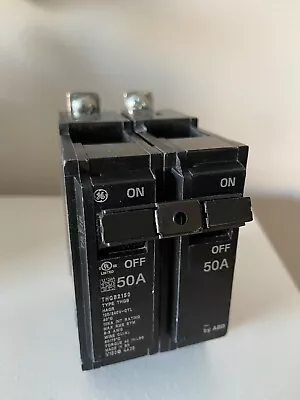 General Electric 50 AMP THQB2150 Circuit Breaker 2 Pole Bolt On 120/240V