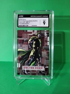 2012 Upper Deck Marvel Beginnings Doctor Doom #M3-13 PRIME MICROMOTION CGC 9 - Picture 1 of 3