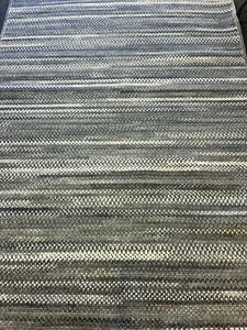 Pottery Barn Kids Tonal Braided Reversible Easy Clean Rug Rectangle 5x8 Gray - Picture 1 of 2