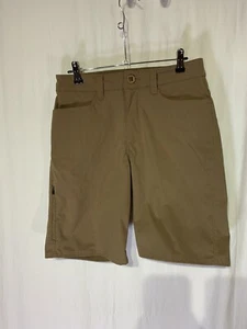 UNDER ARMOUR Loose Shorts Flat Front Size 30 Color Light Brown  - Picture 1 of 5