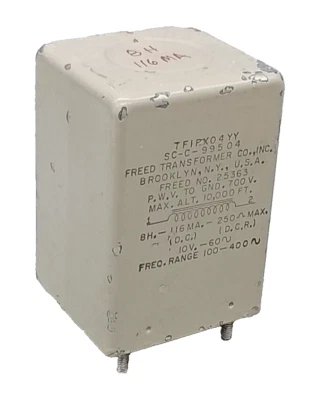 1 FILTRO INDUCTOR ESTRANGULADOR FREED TRANSFORMADOR REACTOR 8 Hy - 116 M.A. DC - 250 Ω Foto 1 de 4