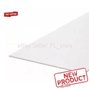 Plastic Sheet 1/8 Thick x 48" L X 24" High Density Polyethylene Off-White HDPE - Picture 1 of 12