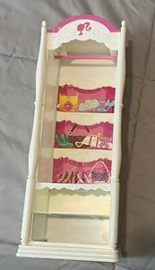 2008 Mattel BARBIE DREAM HOUSE CLOTHING SHELF/CLOSET/ARMOIRE ~ Nice DECALS! VGUC - Picture 1 of 5