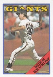 1988 TOPPS..MIKE KRUKOW..NRMT..CARD # 445..GIANTS..FREE COMBINED SHIPPING - Bild 1 von 1