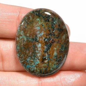 Natural Azurite Oval Cabochon Loose Gemstone  45.6 Ct. 32X26X6 mm S1172 - Picture 1 of 1