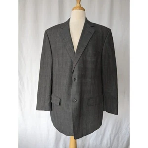 Men's BOTANY Five Hundred 500 Suit Blazer Size 46 Regular 100% Virgin Wool Grey - Picture 1 of 7
