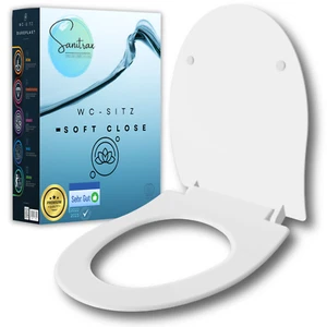 Toilettendeckel Duroplast Absenkautomatik WC Sitz Soft Close Klobrille Klodeckel - Bild 1 von 8