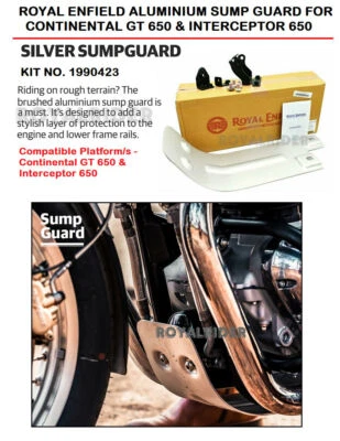 Royal Enfield "ALUMINIUM SUMP GUARD" For CONTINENTAL GT 650 & INTERCEPTOR 650 - image 1 of 4