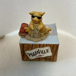 1993 Pigsville by Ganz Pig Figurine With Box GnuFoundArt - Picture 1 of 8
