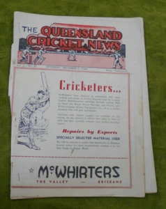 #DD. THE QUEENSLAND CRICKET NEWS - December 7th 1946 - Picture 1 of 1