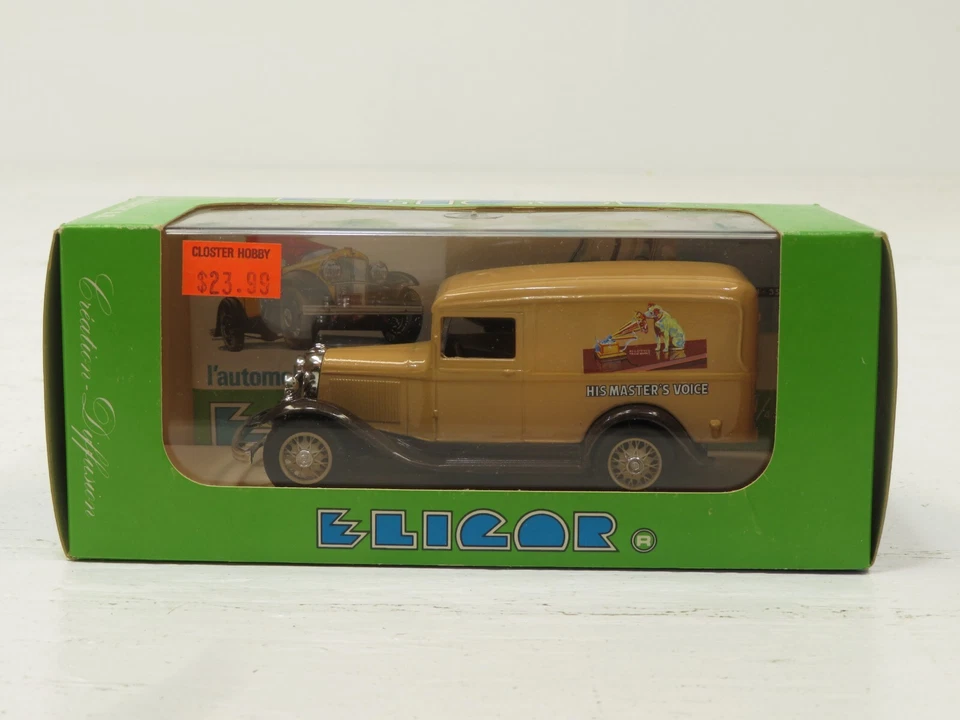 Eligor 1092 Die Cast Ford V8 Camionnette 1934 His Master's Voice escala 1/43 novo na caixa  - Imagem 1 de 4