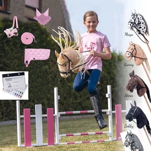 Hobby Horse Steckenpferd+Trense+Halfter Set+Haube+Decke und Pferdepass - Bild 1 von 13