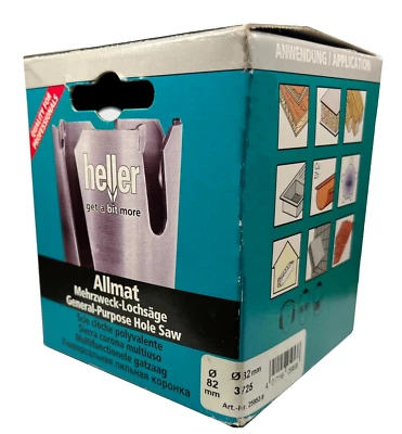 heller Allmat Mehrzweck Lochsäge 82mm 82 x 65 mm Bohrkrone Kreisschneider 259538 - Bild 1 von 2