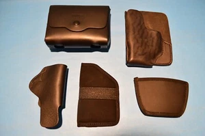 Recluse Blackhawk Hunter Misc Pocket & Belt Leather Holsters & Pouches Lot of 5 - Picture 1 of 4