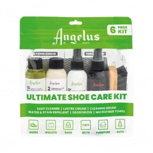 Kit de cuidado de zapatos Angelus Ultimate. Limpiador de cuero, gamuza, zapatillas, zapatos, botas, bolsas - Imagen 1 de 7