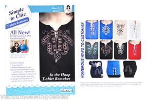 Dime Simple To Chic In the Hoop T-shirt Remakes with CD - Picture 1 of 1