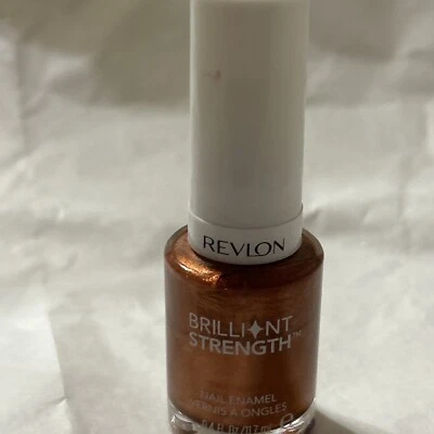 Revlon Brilliant Strength Nail Enamel  # 090 Captivate  (Copper) nail polish new - Image 1 of 4