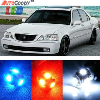 9 x Kit de paquete interior luces LED blancas xenón premium Acura RL 1999-2004 + herramienta Foto 1 de 4