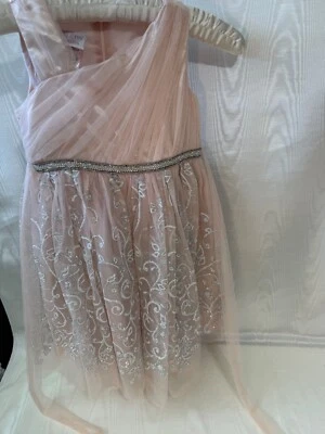 IRIS & IVY NIÑAS PASCUA, VESTIDO DE FIESTA ROSA CON DETALLES PLATEADOS TALLA 6 Foto 1 de 4