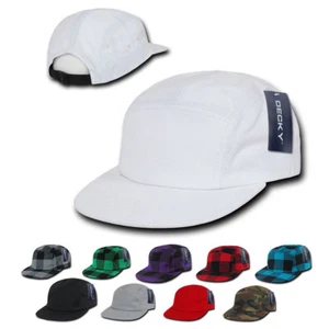 Cappelli cappelli Decky Racer Jockey 5 pannelli biker tinta unita plaid mimetici retrò unisex uomo - Foto 1 di 23